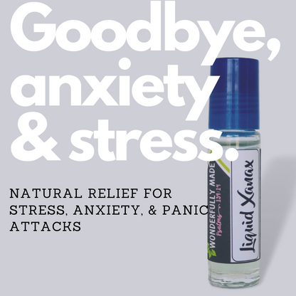Liquid Xanax | Liquid Calm | Anxiety Panic Attack Natural Relief | Essential Oil Roll on Steel Ball Roller Bottle |  Calming Relaxing Organic |Woman Owned - Renee Lane Company