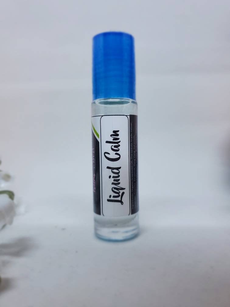 Liquid Xanax | Liquid Calm | Anxiety Panic Attack Natural Relief | Essential Oil Roll on Steel Ball Roller Bottle |  Calming Relaxing Organic |Woman Owned - Renee Lane Company