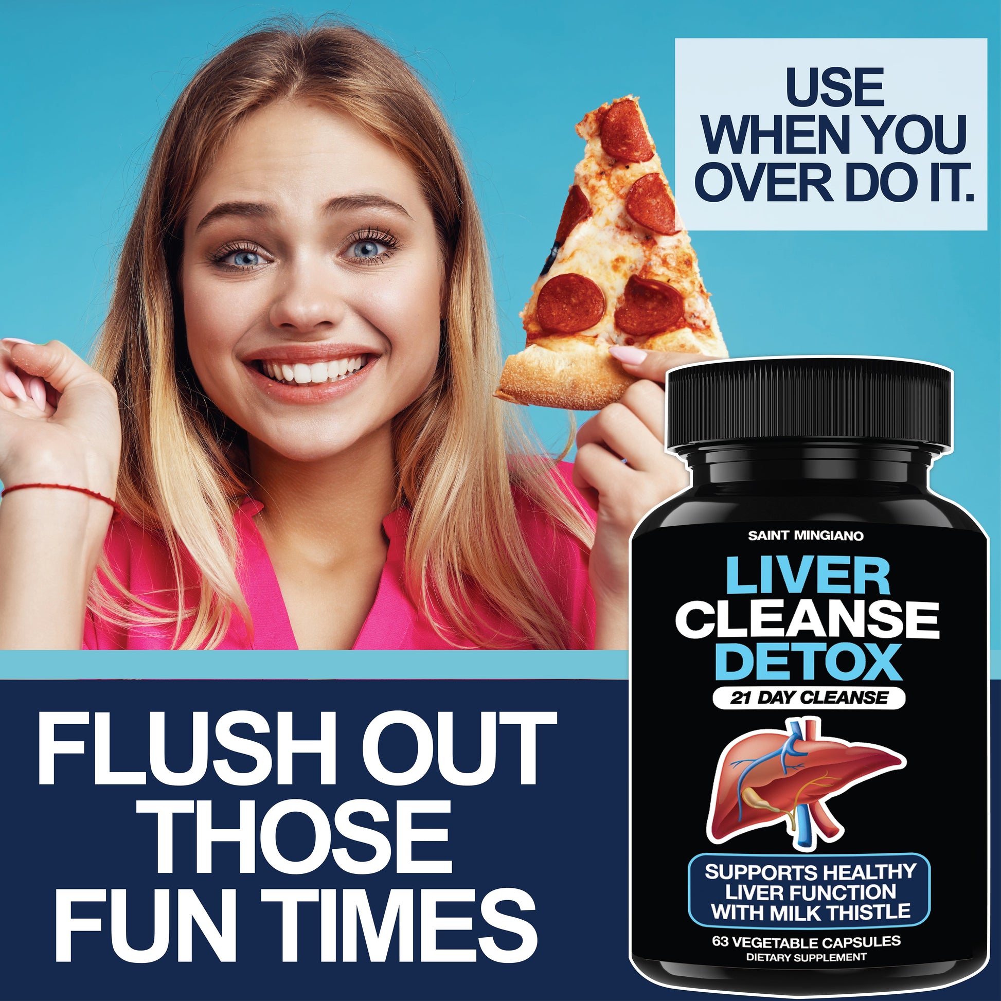 Liver Cleanse Detox & Repair - 21 Day Cleanse - Natural Liver Support Supplement with Milk Thistle - Renee Lane Company