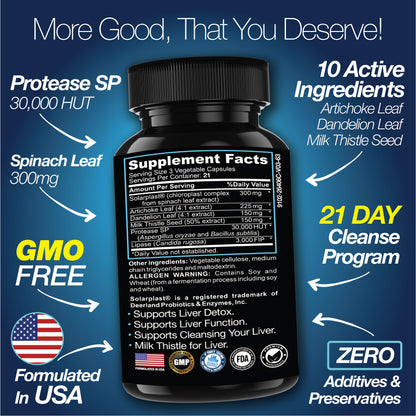 Liver Cleanse Detox & Repair - 21 Day Cleanse - Natural Liver Support Supplement with Milk Thistle - Renee Lane Company