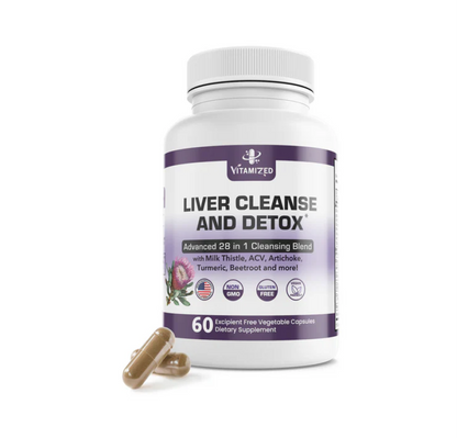 Liver Cleanse and Detox Formula - Milk Thistle, Artichoke Extract, Dandelion, and Apple Cider Vinegar - Liver Health Supplement - Renee Lane Company