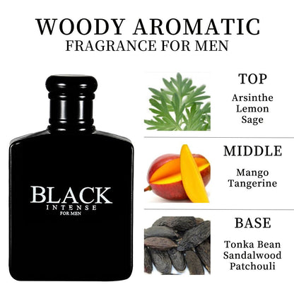 [Long-Lasting Eau De Toilette] Long-Lasting 3.4fl.oz Men's Eau De Toilette Spray - Sage,Absinthe,Lemon Flavor Perfume -Perfect for Dating,Daily Life,Parties,Gift Giving,Valentine's Day And Other - Renee Lane Company