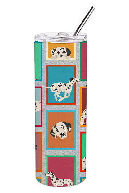 Lots of Dalmatian Stainless Steel Skinny Tumbler Vacuum Double Walled Reusable Insulated Tumbler Travel Cup for Coffee Cocktails Gift with Lid, 20 oz - Renee Lane Company