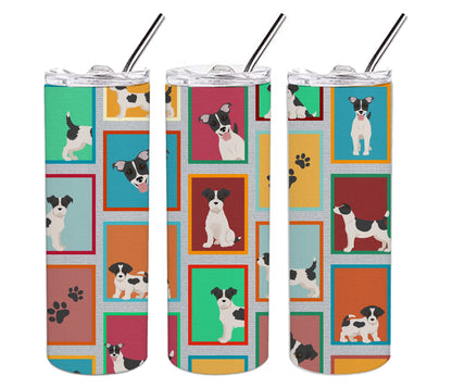 Lots of Jack Russell Terrier Stainless Steel Skinny Tumbler Vacuum Double Walled Reusable Insulated Tumbler Travel Cup for Coffee Cocktails Gift with Lid, 20 oz - Renee Lane Company