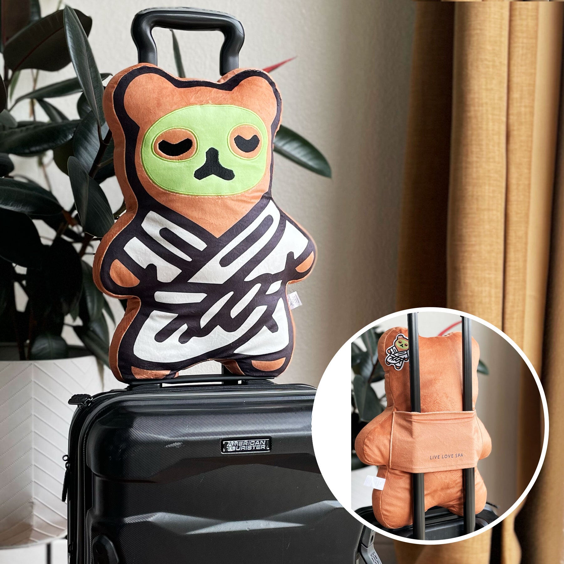 Lounging Spa Bear Plushie | Lucky Owl - Renee Lane Company