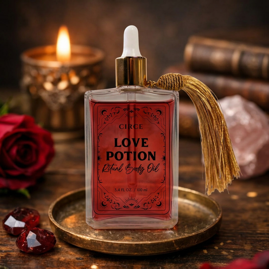 Love Potion Ritual Body Oil — Attraction & Self-Love Oil with Garnet - Renee Lane Company