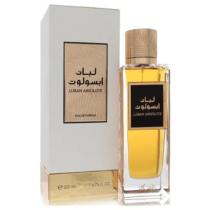 Unisex eau de parfum spray bottle with gold-toned cap and amber liquid, boxed