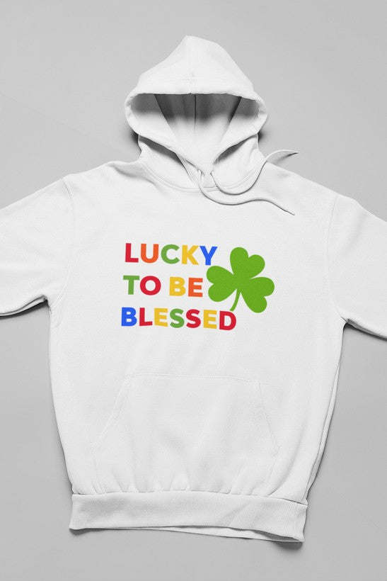 Lucky To Be Blessed Hoodie - Renee Lane Company