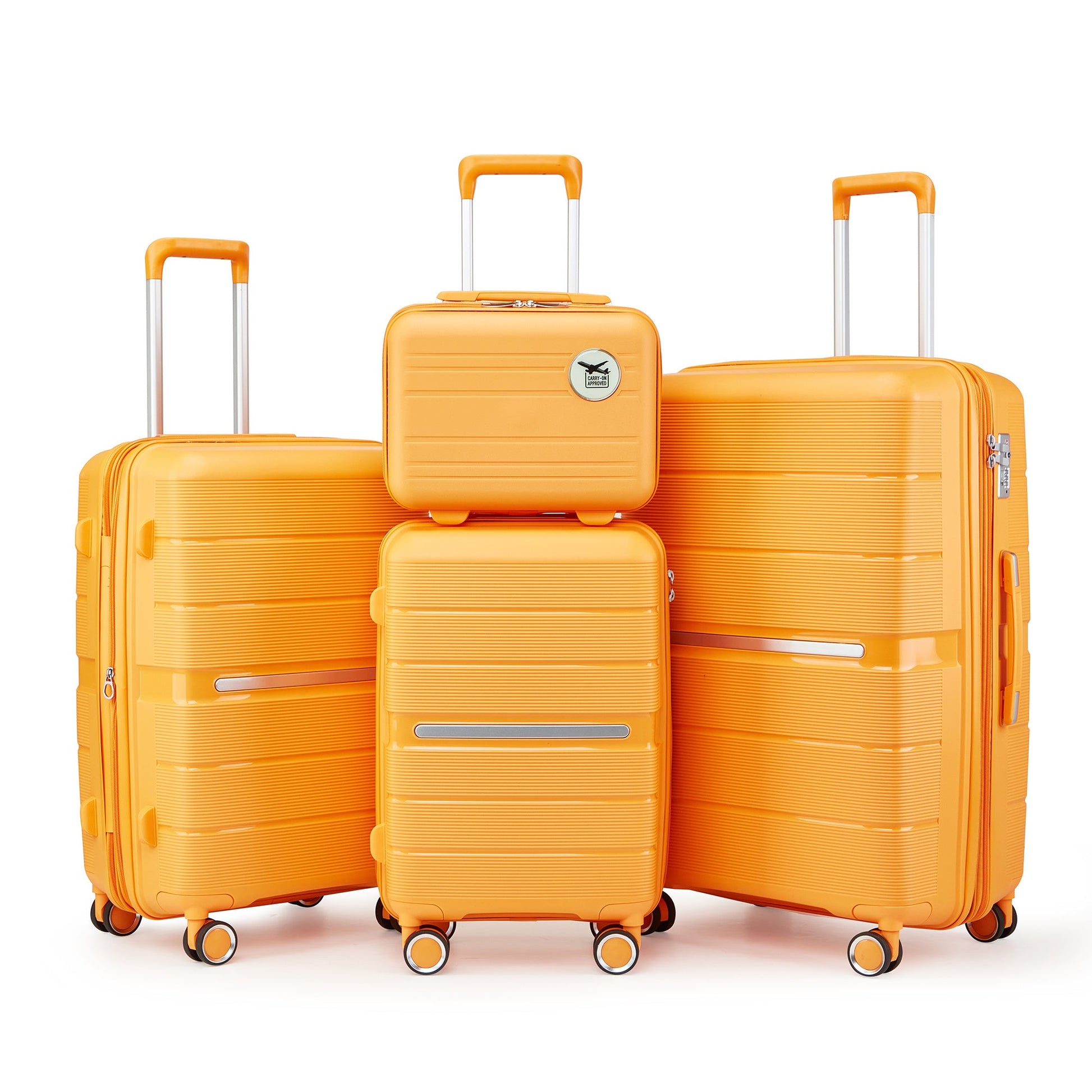 Luggage Sets 4 Piece(14/20/24/28) PP Lightweight & Durable Expandable suitcase - Renee Lane Company