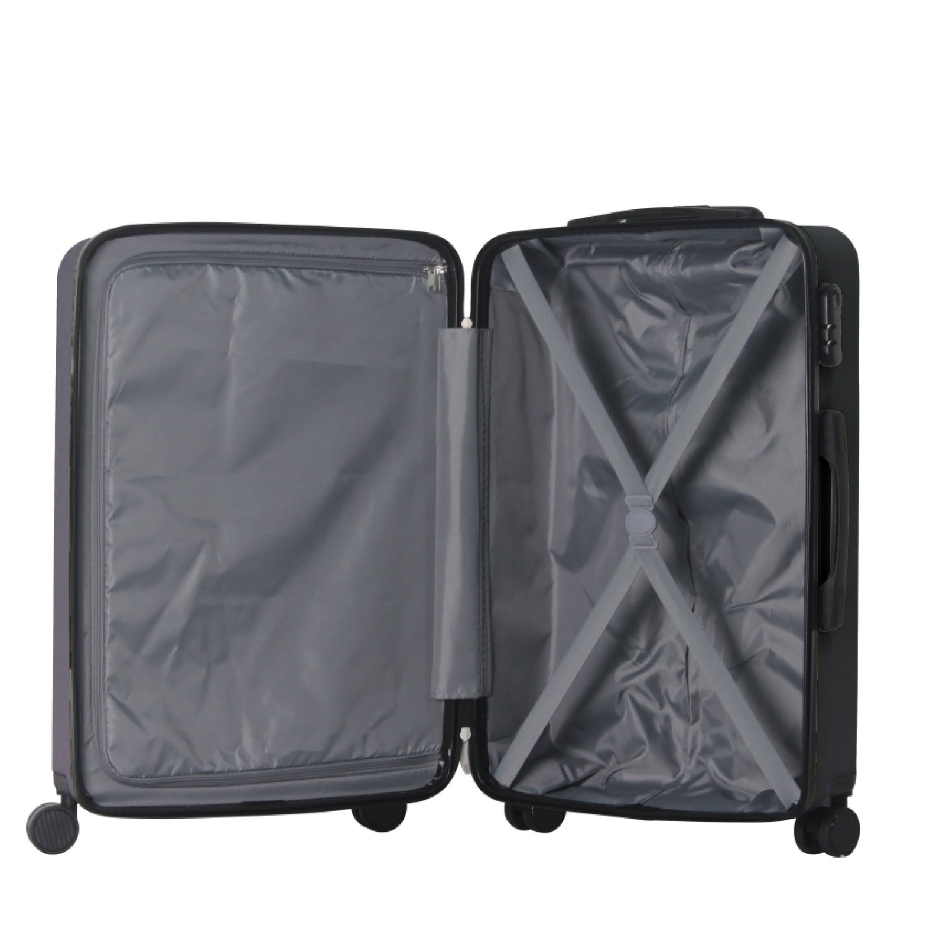 Luggage Sets ABS Hardshell 3pcs Luggage, Lightweight Durable Suitcase sets Spinner Wheels Suitcase 20''24''28'' (BLACK) - Renee Lane Company