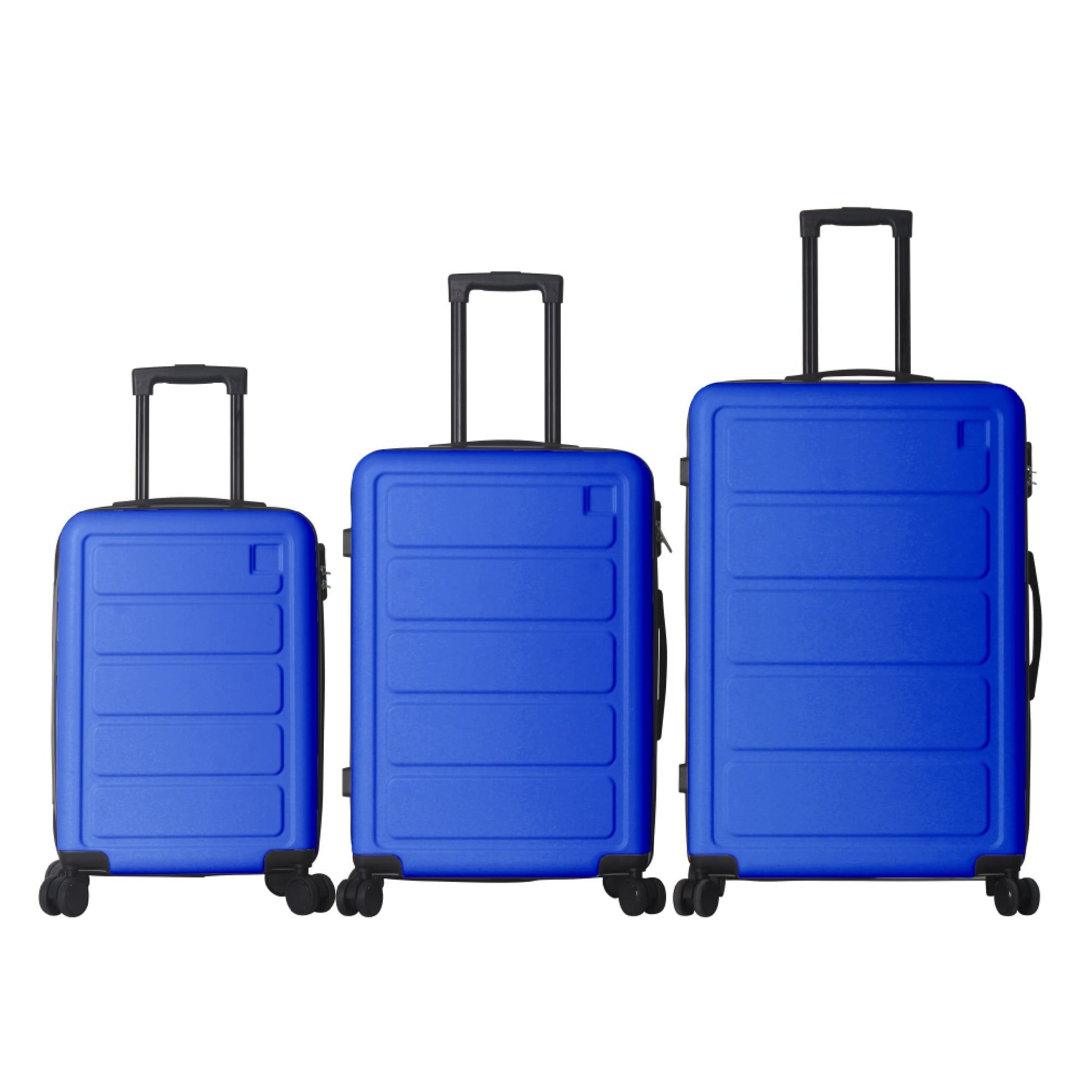 Luggage Sets ABS Hardshell 3pcs Luggage, Lightweight Durable Suitcase sets Spinner Wheels Suitcase 20''24''28'' (BLUE) - Renee Lane Company