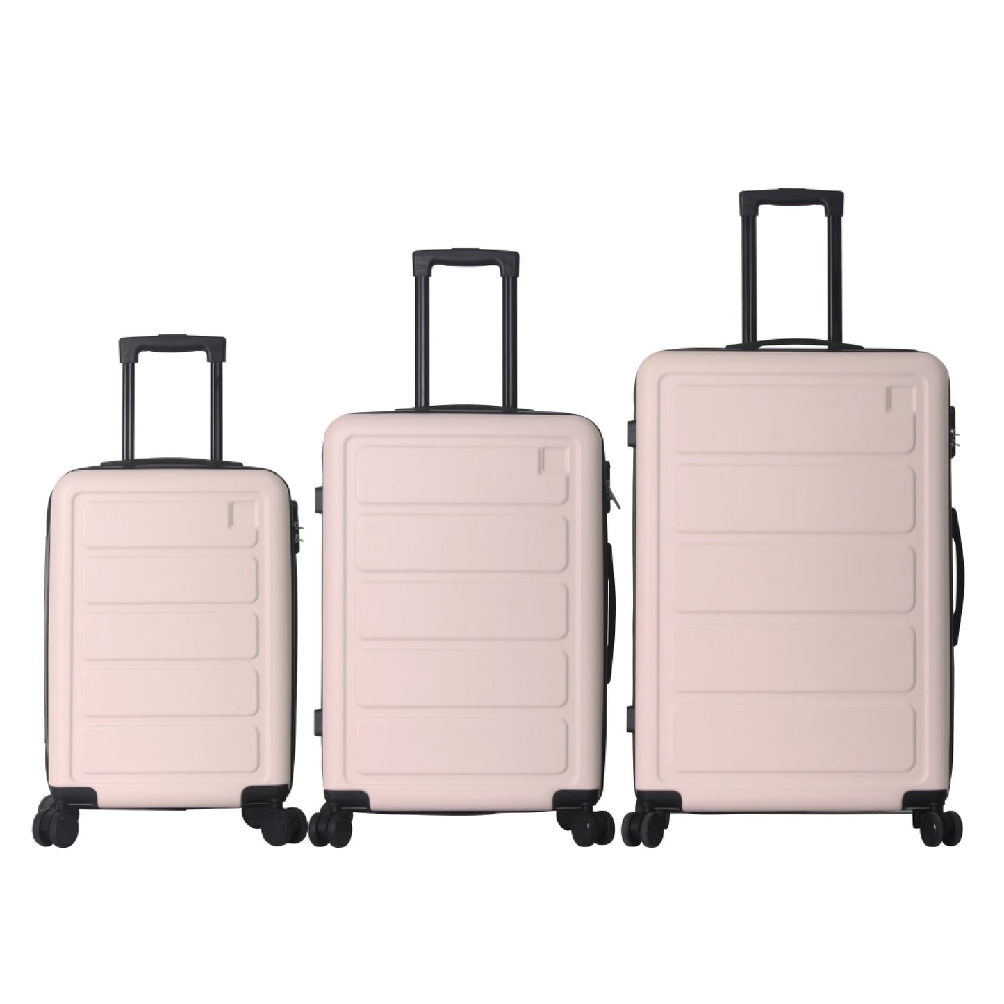 Luggage Sets ABS Hardshell 3pcs Luggage, Lightweight Durable Suitcase sets Spinner Wheels Suitcase 20''24''28'' (PINK) - Renee Lane Company