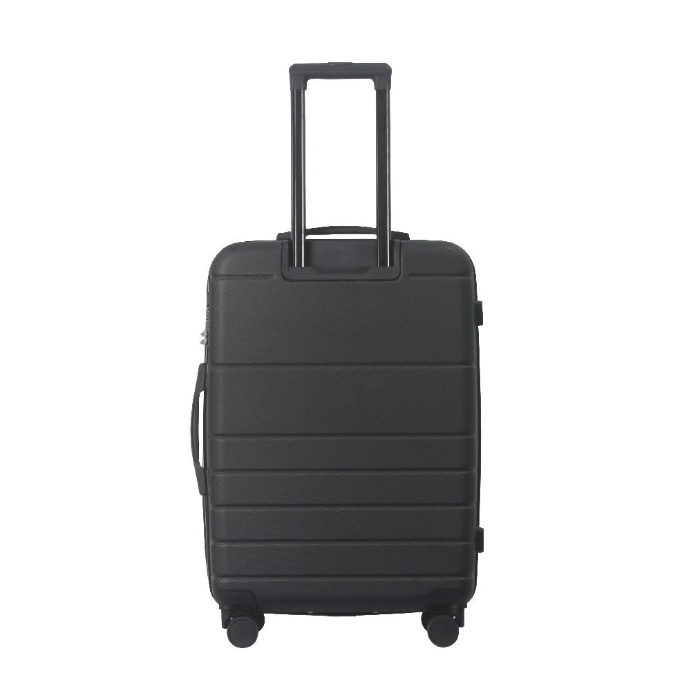 Luggage Sets ABS Hardshell 3pcs Luggage, Lightweight Durable Suitcase sets Spinner Wheels Suitcase with TSA Lock 20''24''28'' Available(Black) - Renee Lane Company