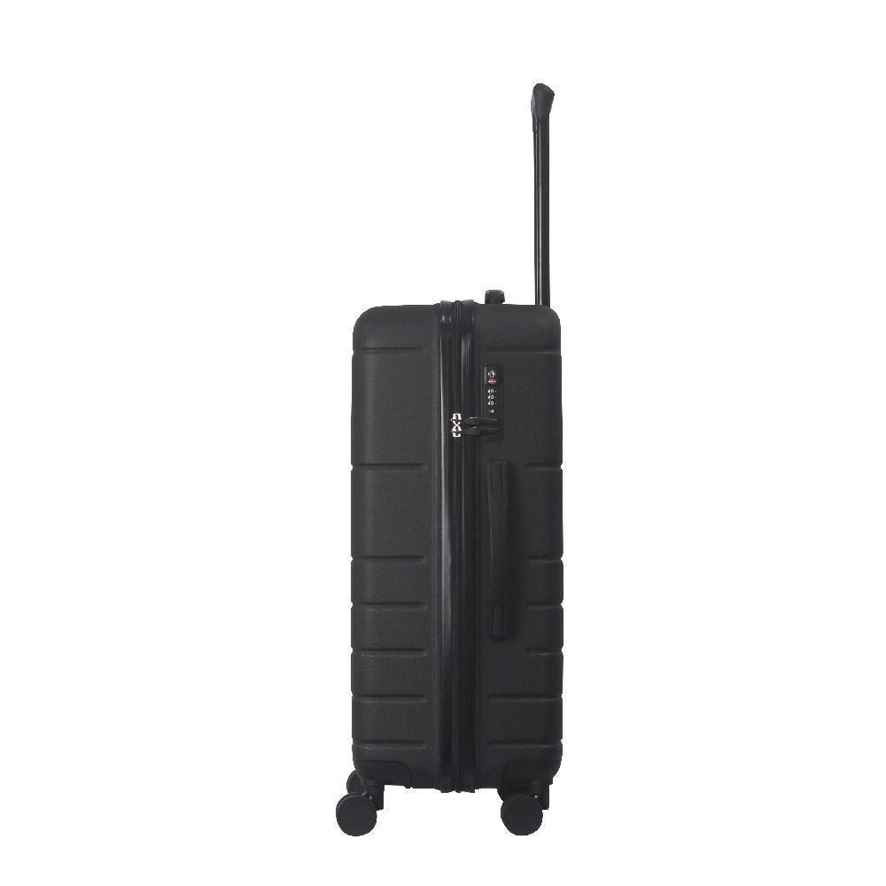 Luggage Sets ABS Hardshell 3pcs Luggage, Lightweight Durable Suitcase sets Spinner Wheels Suitcase with TSA Lock 20''24''28'' Available(Black) - Renee Lane Company