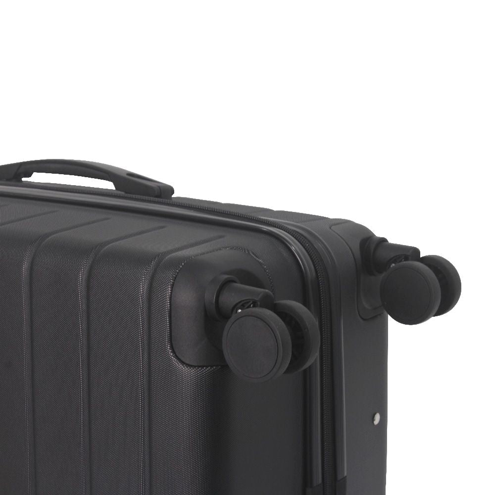 Luggage Sets ABS Hardshell 3pcs Luggage, Lightweight Durable Suitcase sets Spinner Wheels Suitcase with TSA Lock 20''24''28'' Available(Black) - Renee Lane Company