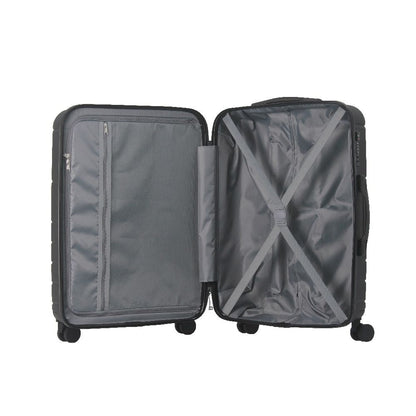 Luggage Sets ABS Hardshell 3pcs Luggage, Lightweight Durable Suitcase sets Spinner Wheels Suitcase with TSA Lock 20''24''28'' Available(Black) - Renee Lane Company