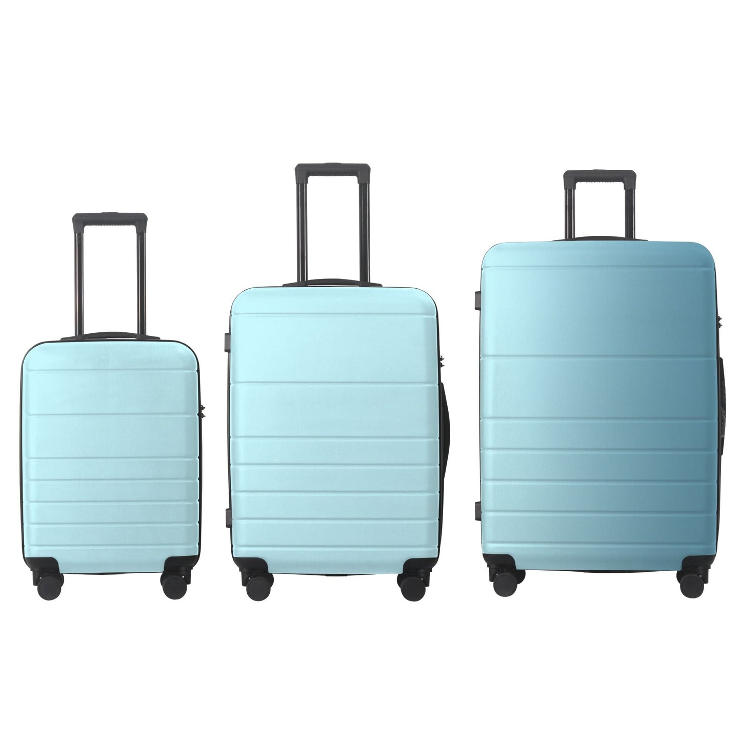Luggage Sets ABS Hardshell 3pcs Luggage, Lightweight Durable Suitcase sets Spinner Wheels Suitcase with TSA Lock 20''24''28'' Available(Blue) - Renee Lane Company