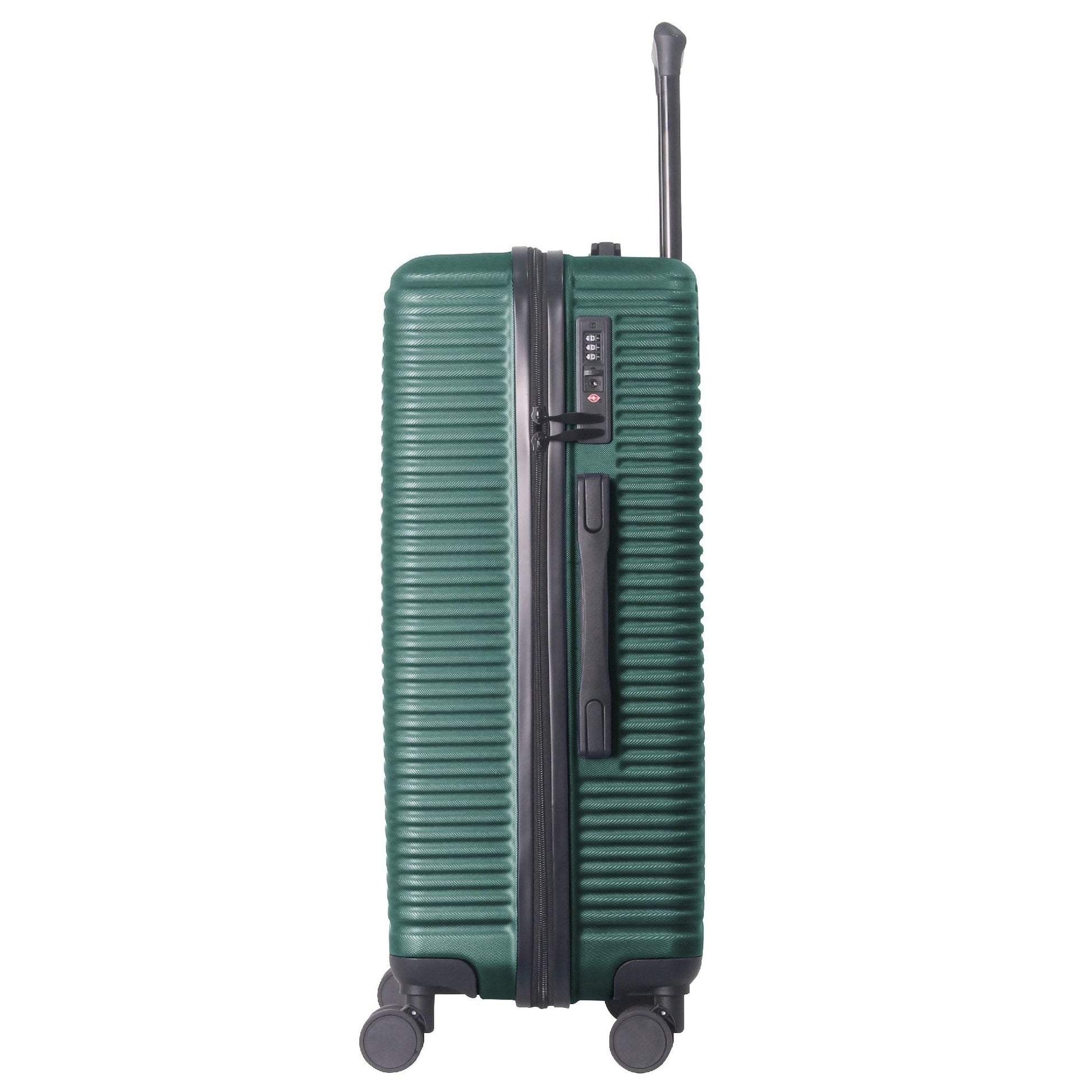 Luggage Sets ABS Hardshell 3pcs Luggage, Lightweight Durable Suitcase sets Spinner Wheels Suitcase with TSA Lock 20''24''28'' Available(Dark Green) - Renee Lane Company