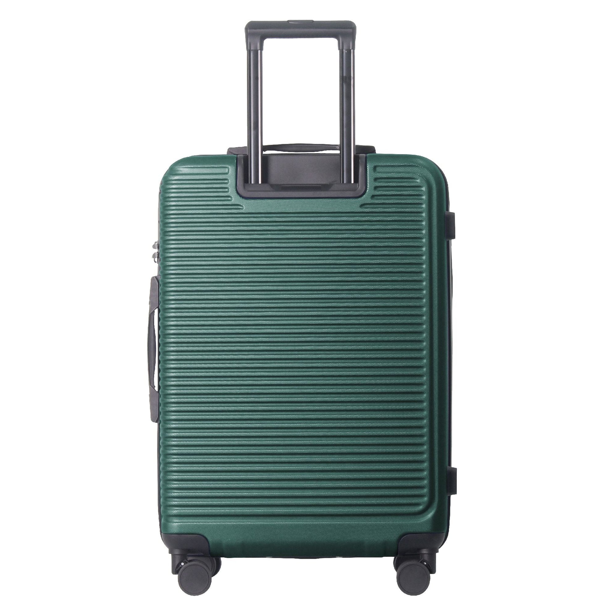 Luggage Sets ABS Hardshell 3pcs Luggage, Lightweight Durable Suitcase sets Spinner Wheels Suitcase with TSA Lock 20''24''28'' Available(Dark Green) - Renee Lane Company