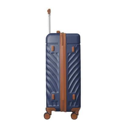 Luggage Sets ABS Hardshell 3pcs Luggage, Lightweight Durable Suitcase sets Spinner Wheels Suitcase with TSA Lock 20''24''28'' Available(Navy Blue) - Renee Lane Company