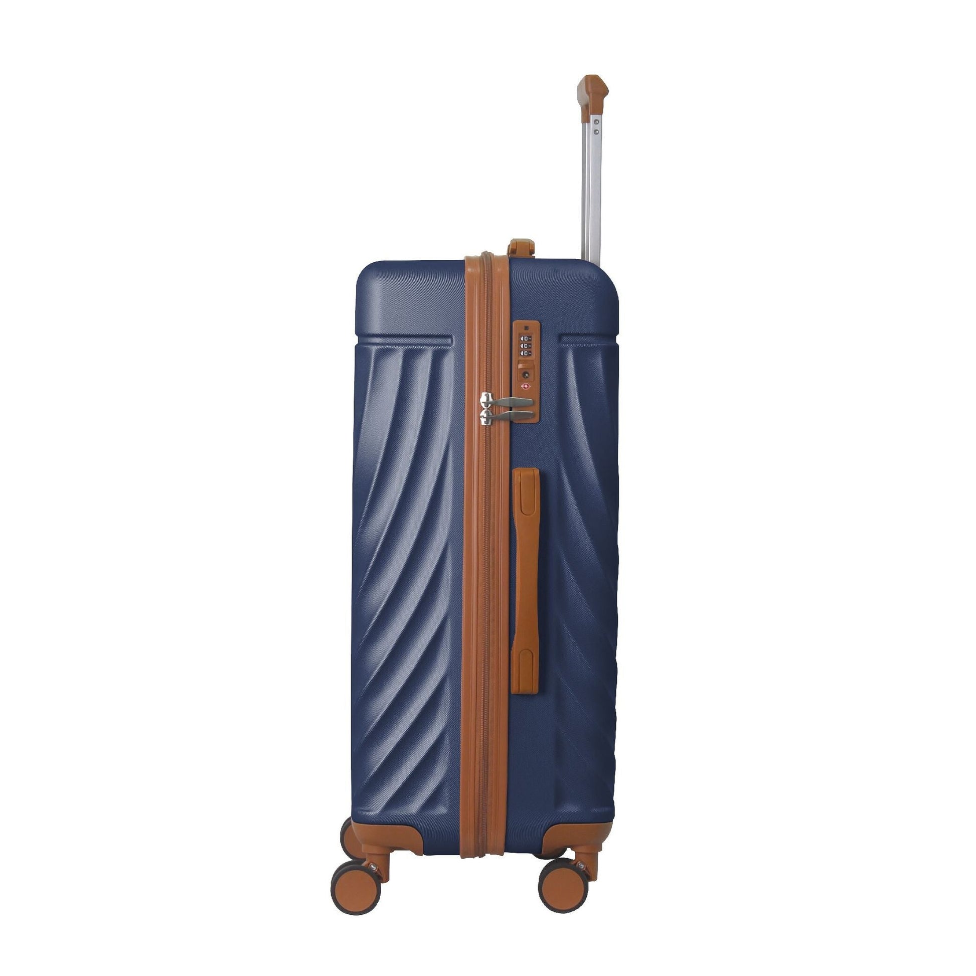 Luggage Sets ABS Hardshell 3pcs Luggage, Lightweight Durable Suitcase sets Spinner Wheels Suitcase with TSA Lock 20''24''28'' Available(Navy Blue) - Renee Lane Company