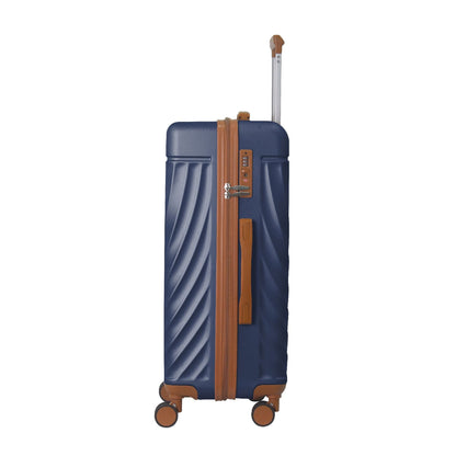 Luggage Sets ABS Hardshell 3pcs Luggage, Lightweight Durable Suitcase sets Spinner Wheels Suitcase with TSA Lock 20''24''28'' Available(Navy Blue) - Renee Lane Company