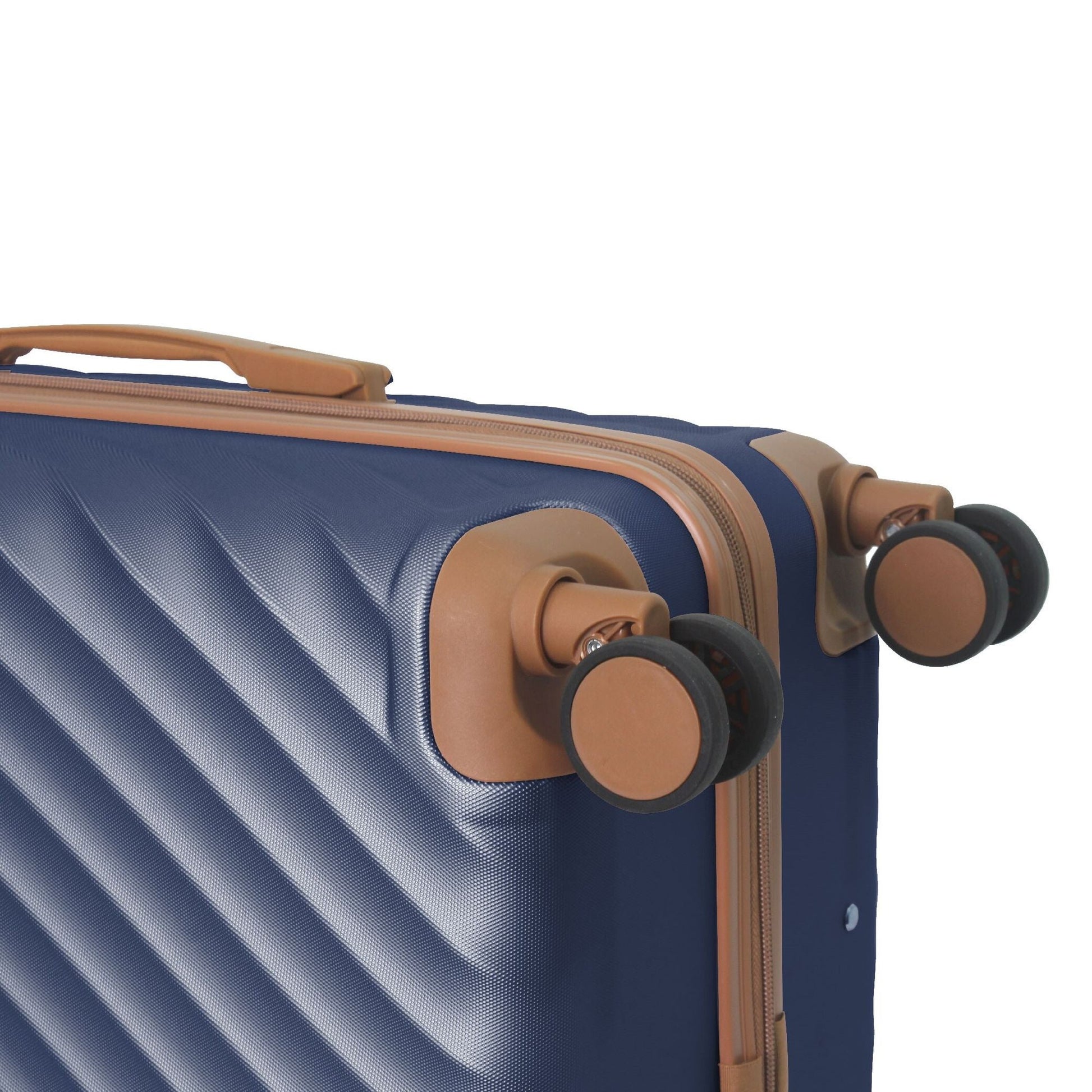 Luggage Sets ABS Hardshell 3pcs Luggage, Lightweight Durable Suitcase sets Spinner Wheels Suitcase with TSA Lock 20''24''28'' Available(Navy Blue) - Renee Lane Company