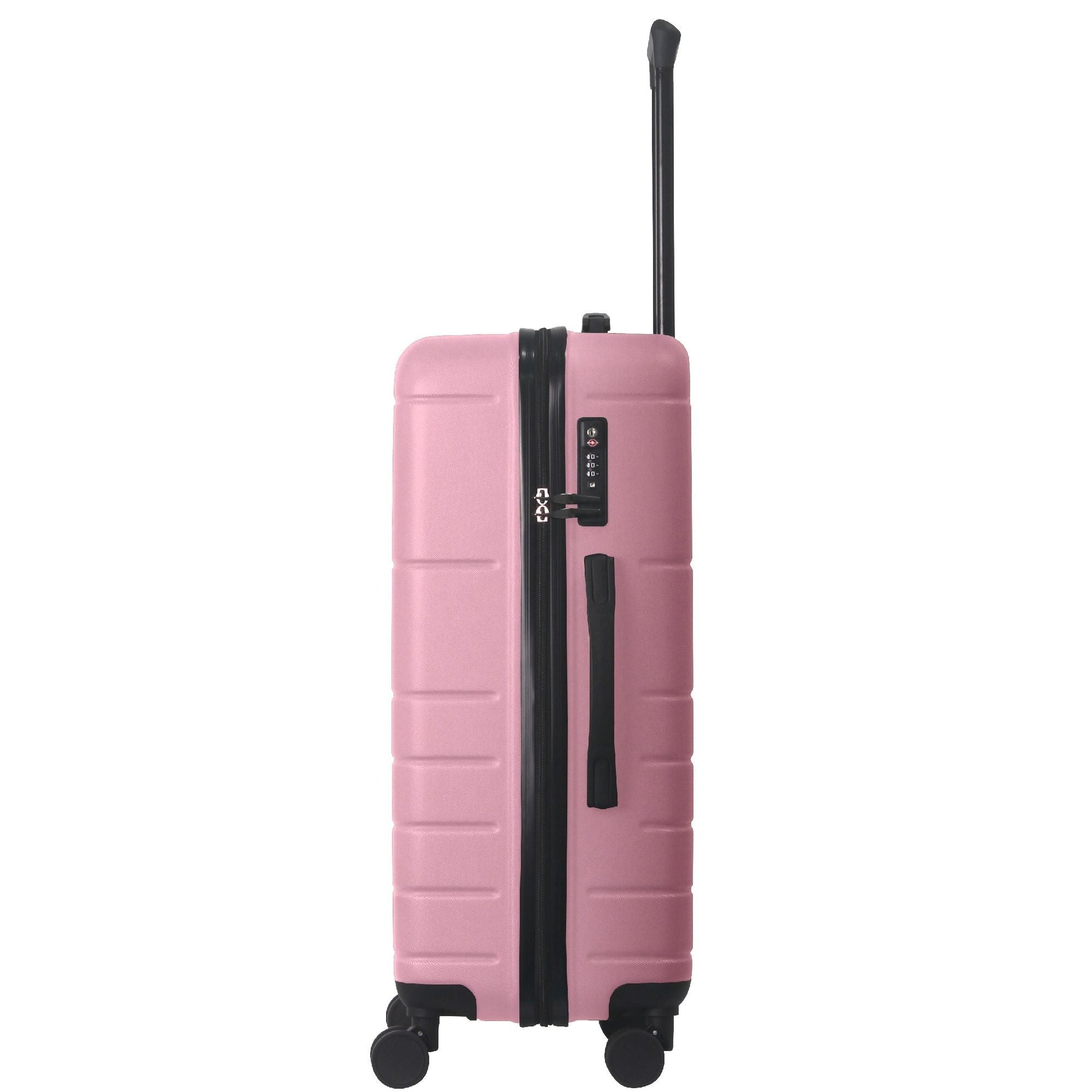 Luggage Sets ABS Hardshell 3pcs Luggage, Lightweight Durable Suitcase sets Spinner Wheels Suitcase with TSA Lock 20''24''28'' Available(Pink) - Renee Lane Company