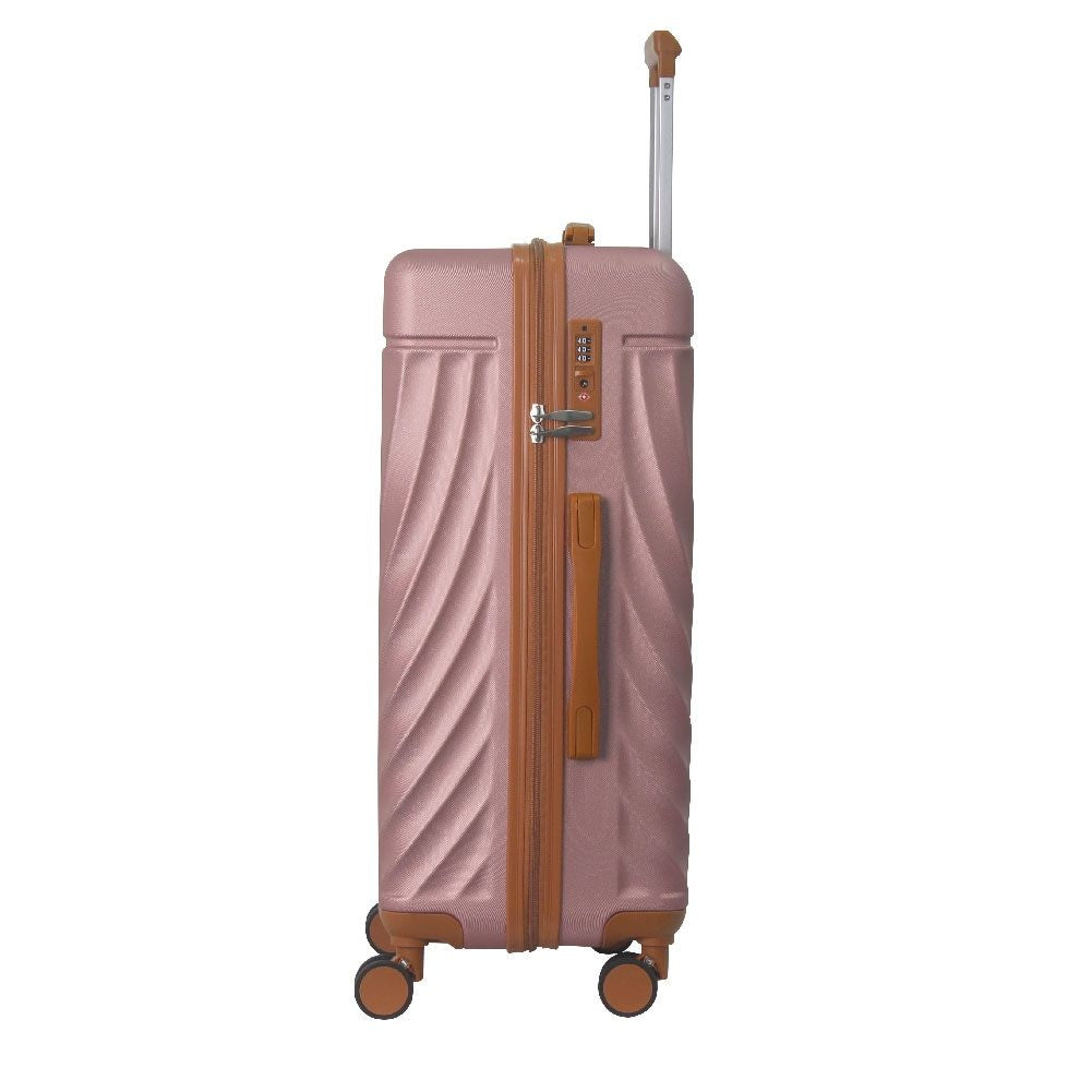 Luggage Sets ABS Hardshell 3pcs Luggage, Lightweight Durable Suitcase sets Spinner Wheels Suitcase with TSA Lock 20''24''28'' Available(Rose Gold ) - Renee Lane Company