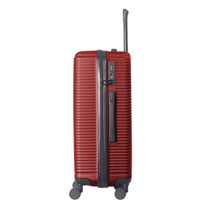 Luggage Sets ABS Hardshell 3pcs Luggage, Lightweight Durable Suitcase sets Spinner Wheels Suitcase with TSA Lock 20''24''28'' Available(WINE RED) - Renee Lane Company