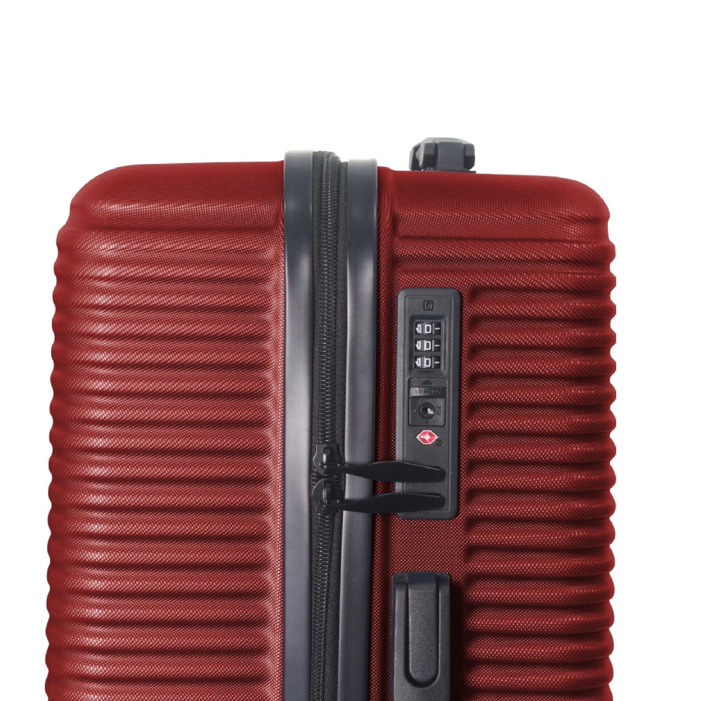 Luggage Sets ABS Hardshell 3pcs Luggage, Lightweight Durable Suitcase sets Spinner Wheels Suitcase with TSA Lock 20''24''28'' Available(WINE RED) - Renee Lane Company
