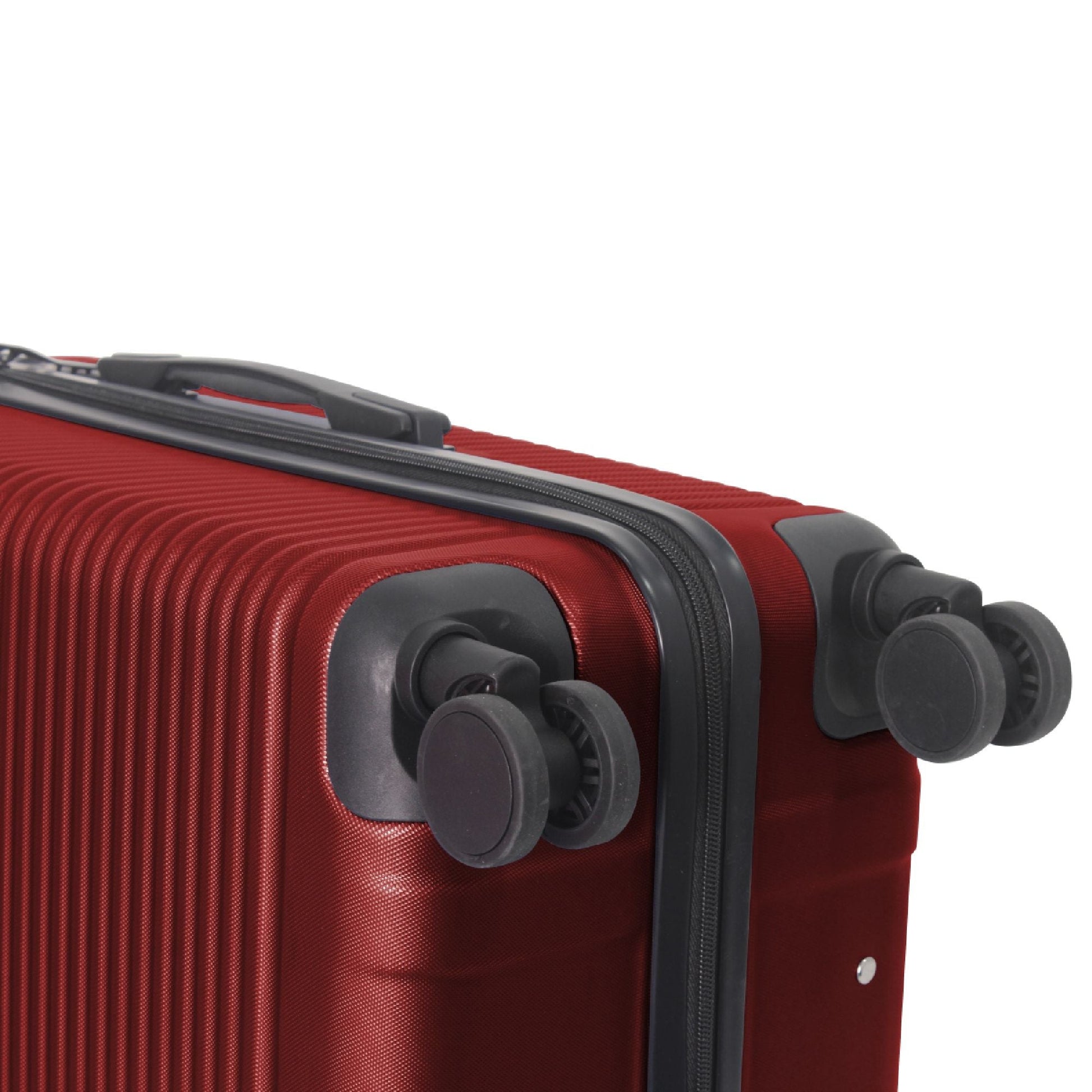 Luggage Sets ABS Hardshell 3pcs Luggage, Lightweight Durable Suitcase sets Spinner Wheels Suitcase with TSA Lock 20''24''28'' Available(WINE RED) - Renee Lane Company