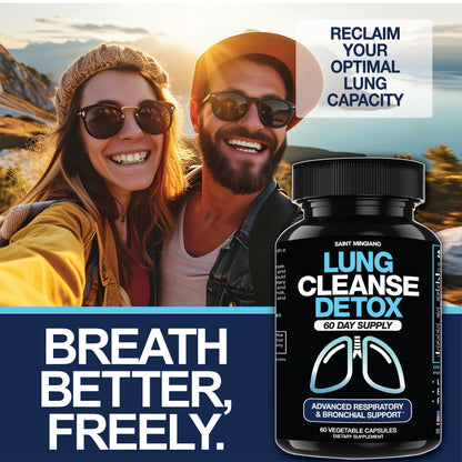 Lung Cleanse Detox, 60 Day Cleanse - Supports Lung Health Within Bronchial & Respiratory Systems - Renee Lane Company