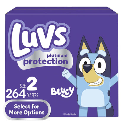 Luvs Platinum Protection Baby Diapers Size 2, 264 Count - Renee Lane Company