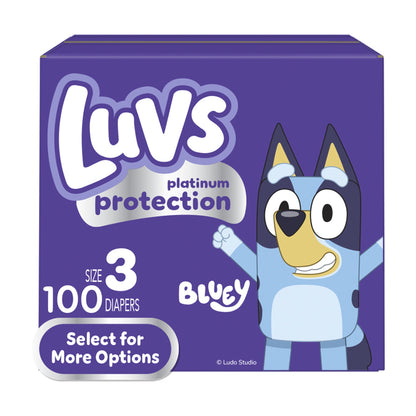Luvs Platinum Protection Baby Diapers, Size 3, 100 Count - Renee Lane Company