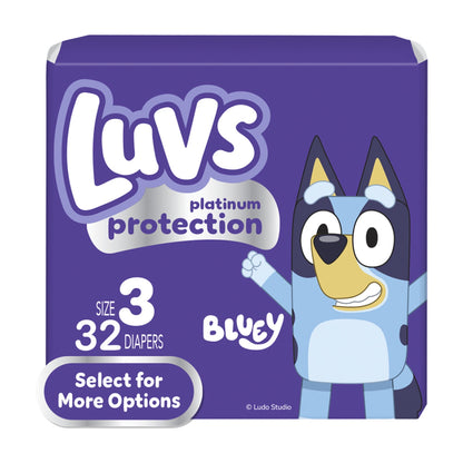 Luvs Platinum Protection Baby Diapers Size 3, 32 Count - Renee Lane Company