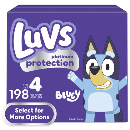 Luvs Platinum Protection Baby Diapers Size 4, 198 Count - Renee Lane Company
