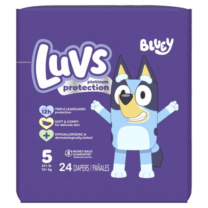Luvs Platinum Protection Baby Diapers Size 5, 24 Count - Renee Lane Company