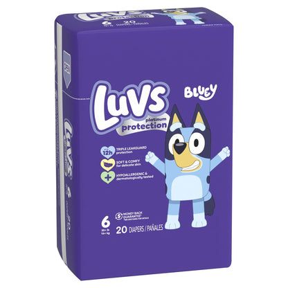 Luvs Platinum Protection Baby Diapers Size 6, 20 Count - Renee Lane Company