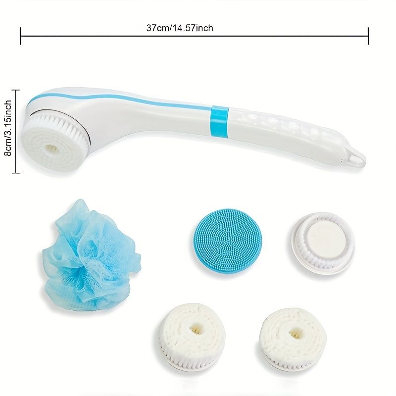 Luxurious Electric Bath Shower Brush: Pamper Yourself with a Relaxing Massage & Exfoliation! - Renee Lane Company