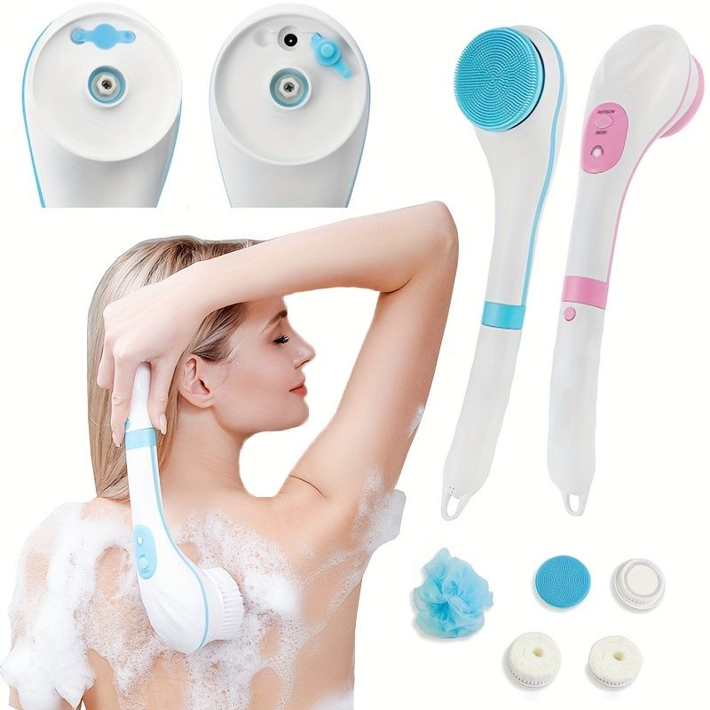 Luxurious Electric Bath Shower Brush: Pamper Yourself with a Relaxing Massage & Exfoliation! - Renee Lane Company