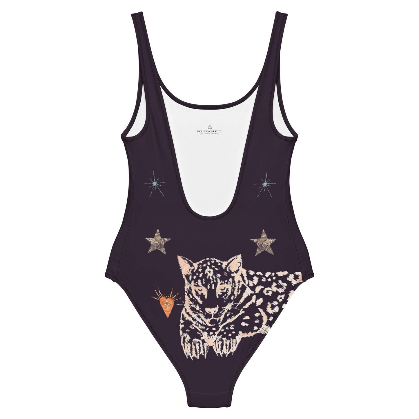 Lyra One Piece Swimsuit in Black Jaguar - Renee Lane Company