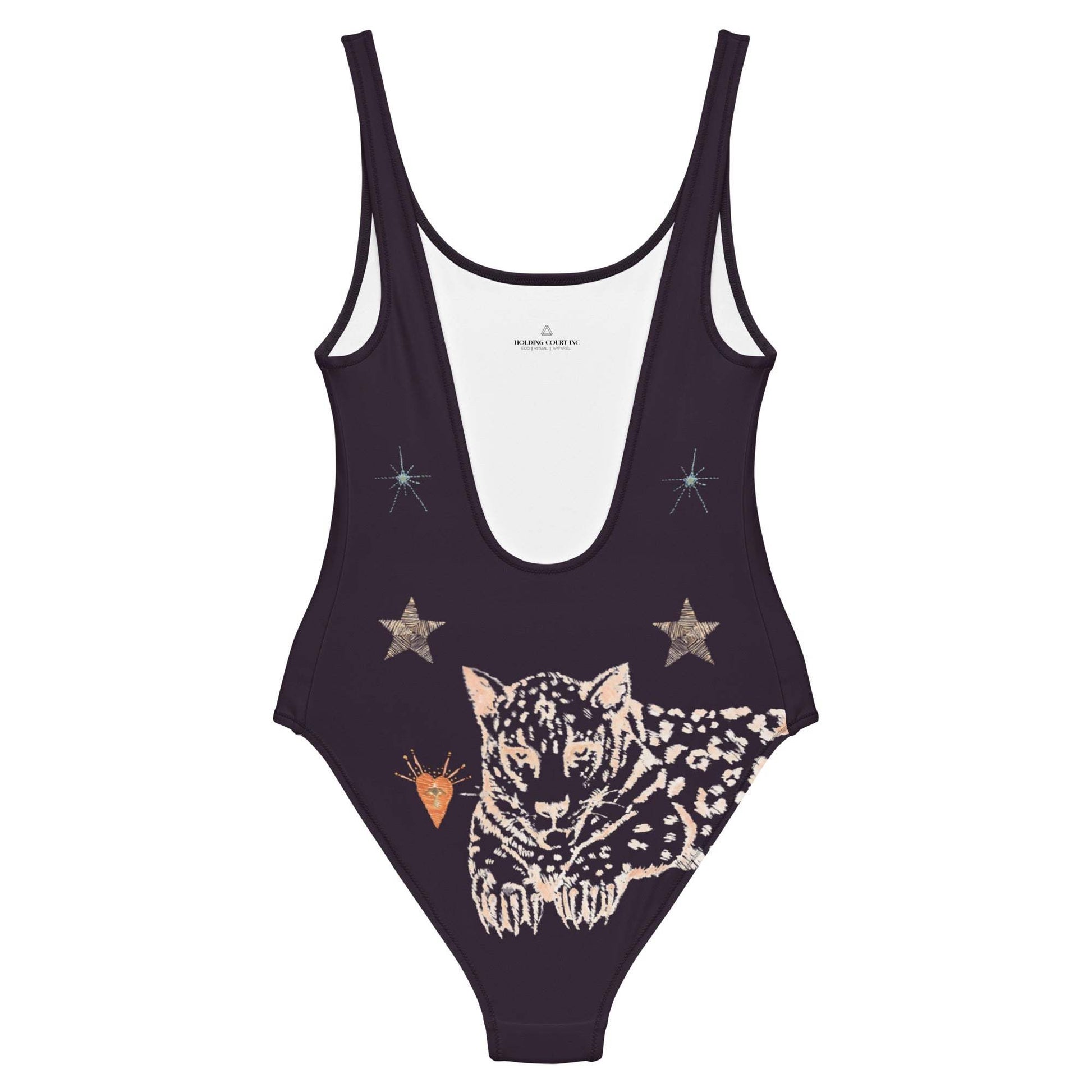 Lyra One Piece Swimsuit in Black Jaguar - Renee Lane Company