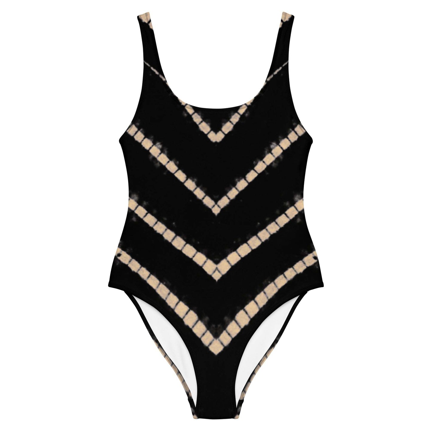 Lyra One Piece Swimsuit in Black Shibori - Renee Lane Company