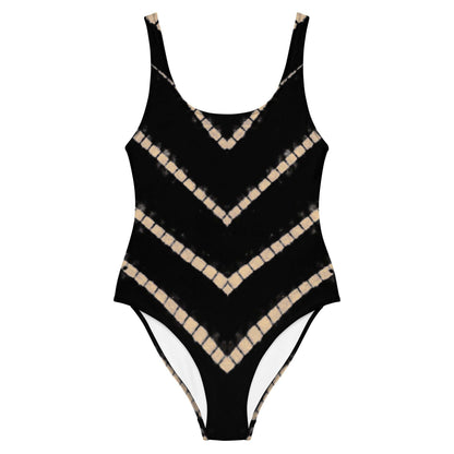 Lyra One Piece Swimsuit in Black Shibori - Renee Lane Company