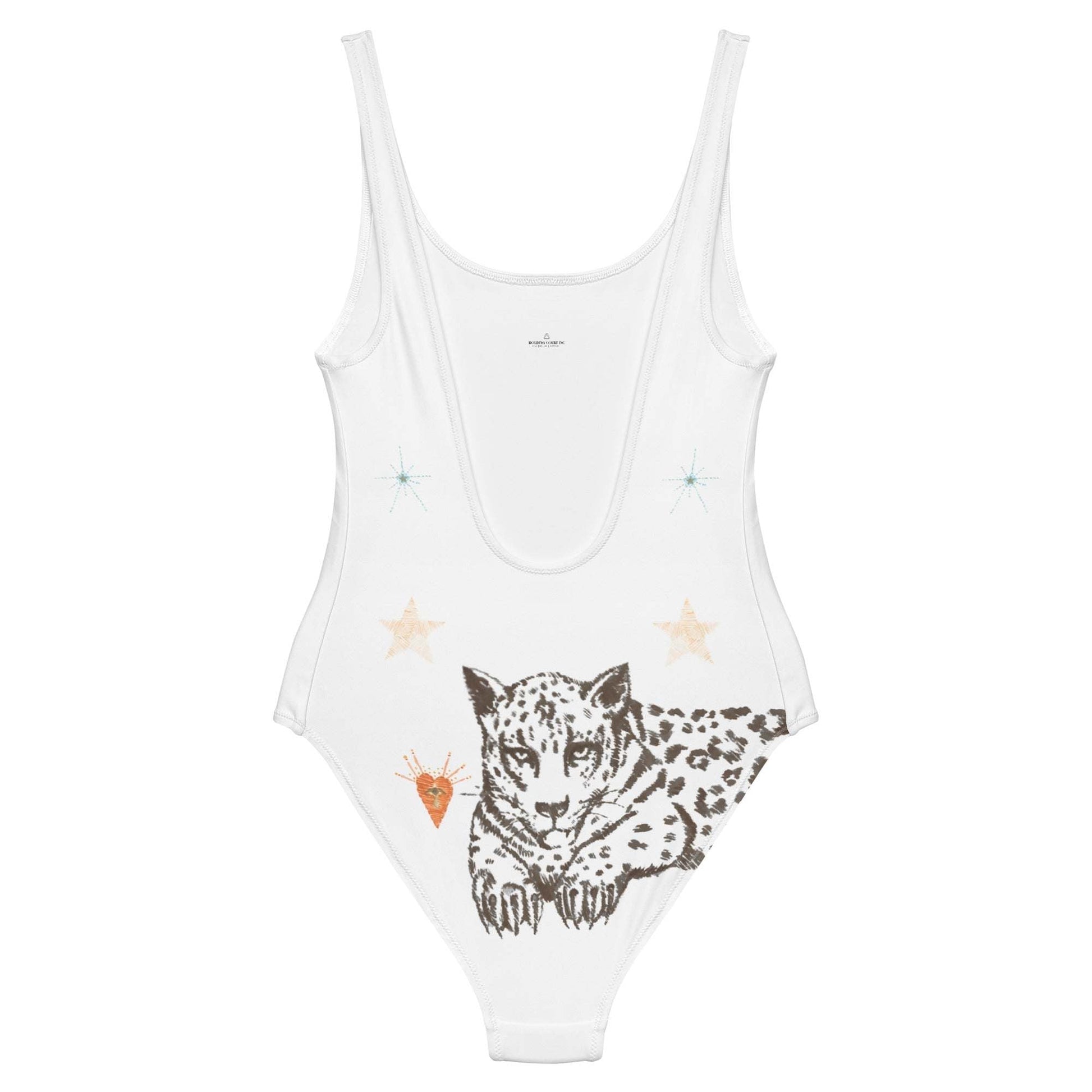 Lyra One Piece Swimsuit in White Jaguar - Renee Lane Company