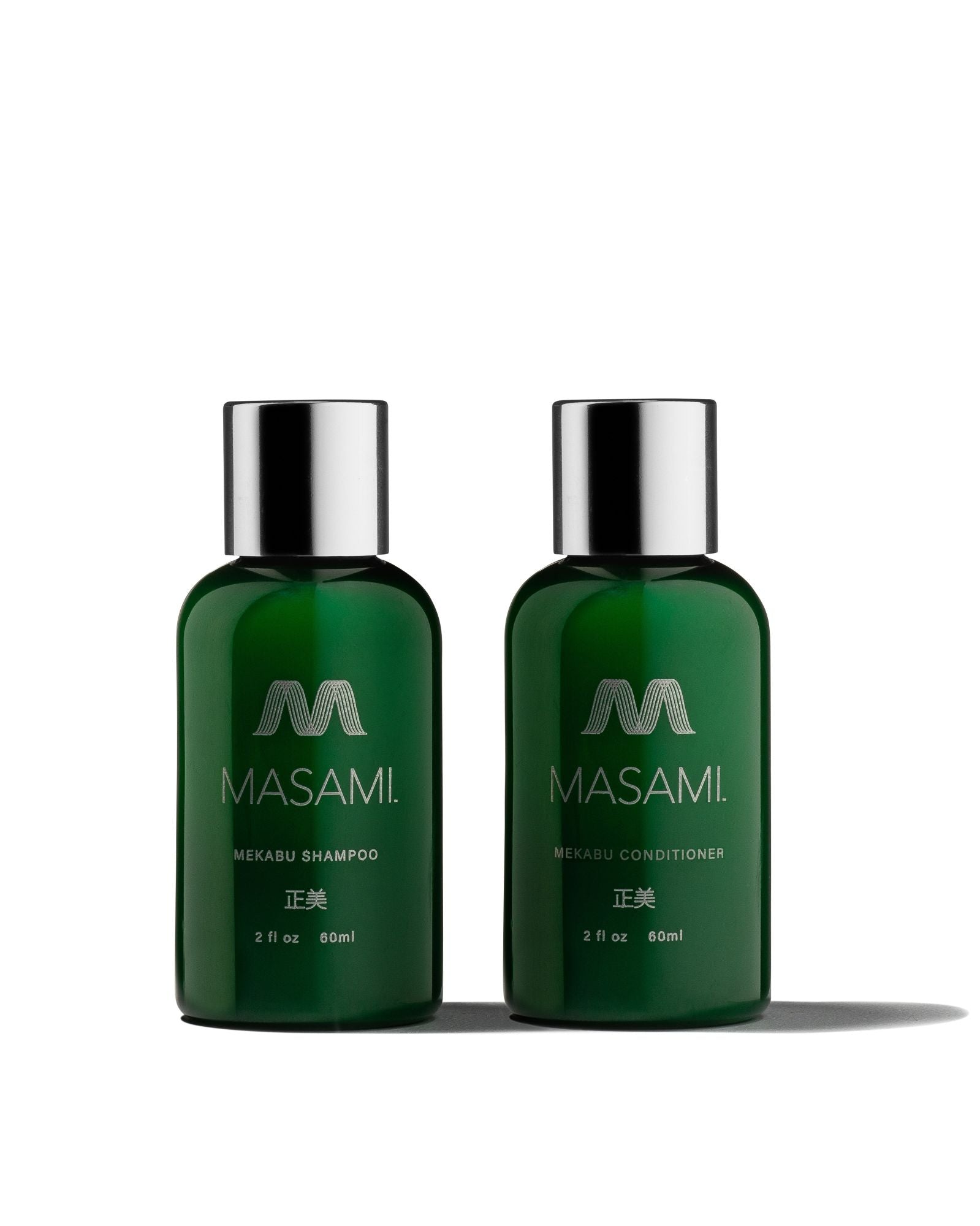 MASAMI Mekabu Hydrating Travel Shampoo & Conditioner - Renee Lane Company