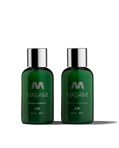 MASAMI Mekabu Hydrating Travel Shampoo & Conditioner - Renee Lane Company