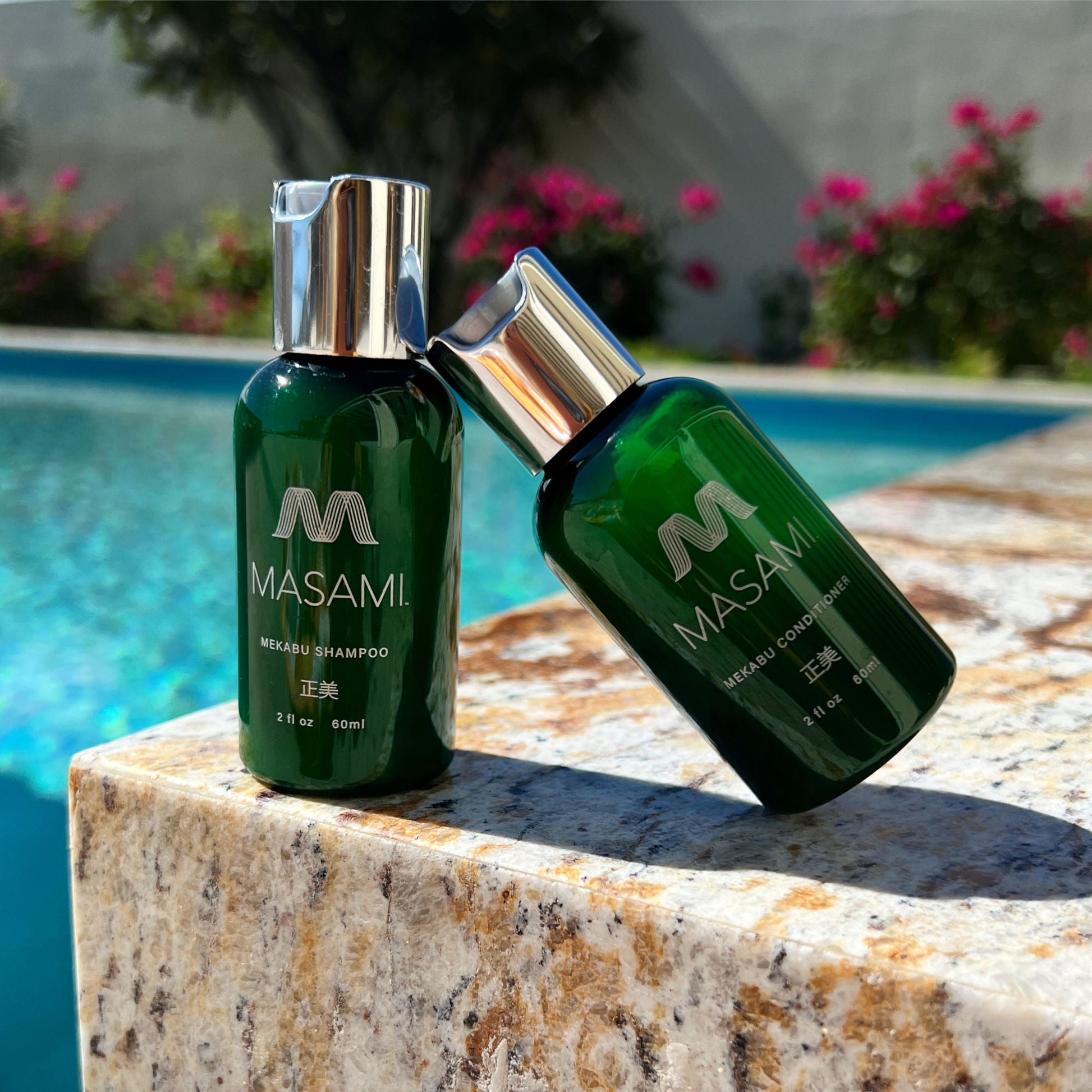 MASAMI Mekabu Hydrating Travel Shampoo & Conditioner - Renee Lane Company