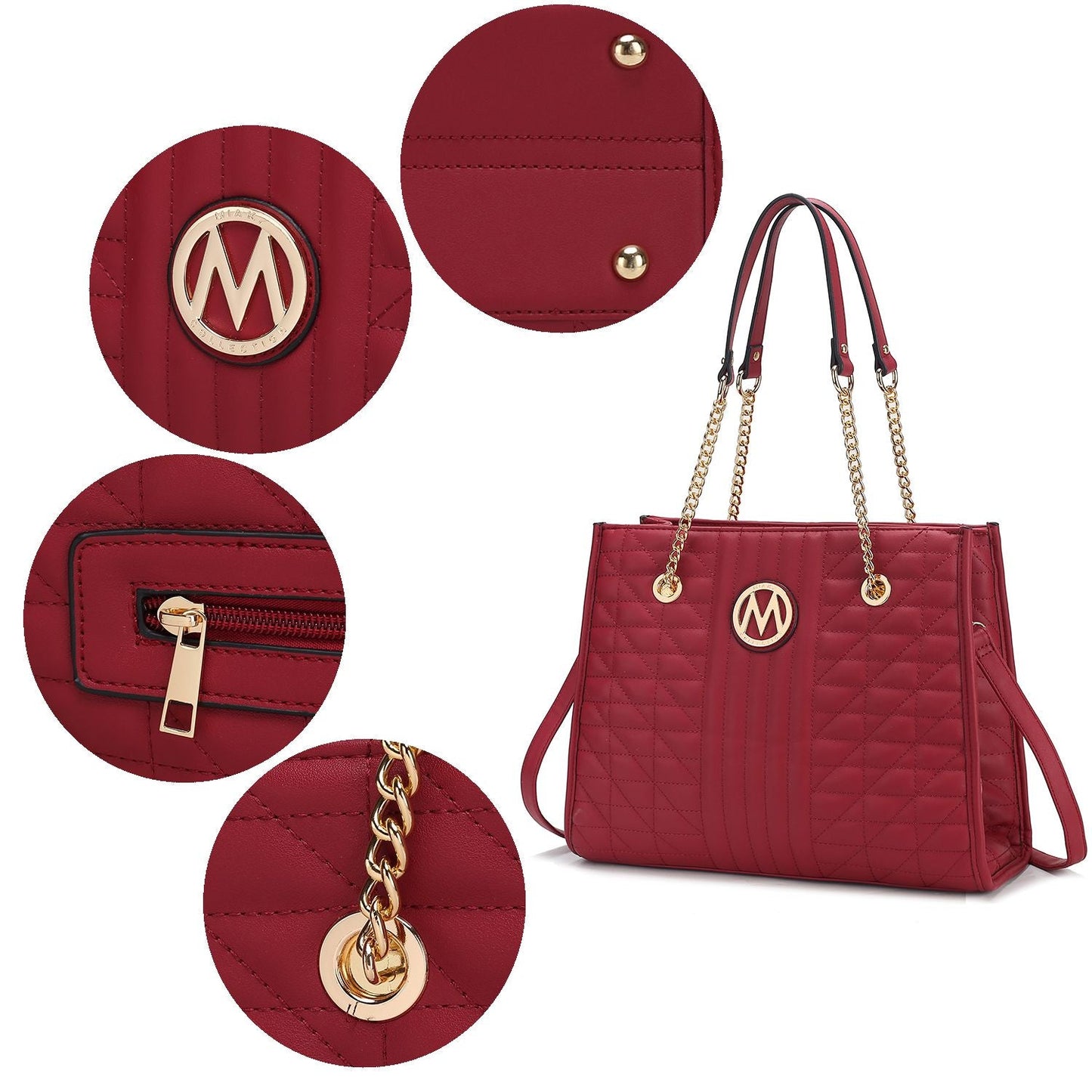 MKF Collection Makenna Vegan Leather Women Shoulder Bag by Mia K - Renee Lane Company